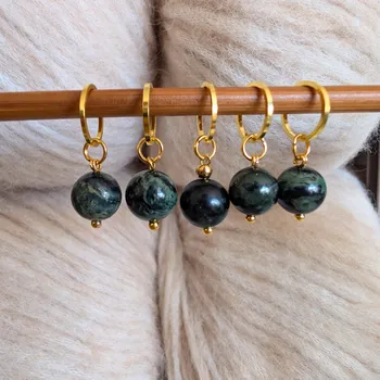 Nástroj na niť a příze Annie's Knit Značkovač Minerals –⁠⁠⁠⁠⁠⁠ přírodní ryolitový jaspis