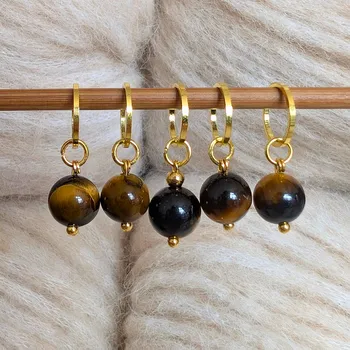 Nástroj na niť a příze Annie's Knit Značkovač Minerals –⁠⁠⁠⁠⁠⁠ přírodní tygří oko