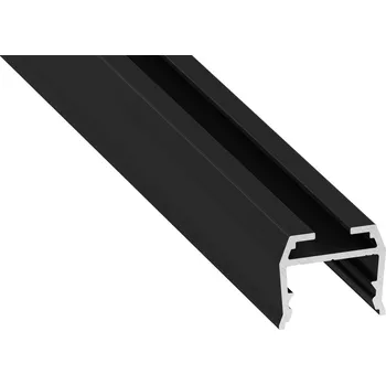 LED lišta Profil hliníkový AL-PROFIL AXEL BLACK LACQUERED 1M (10-1465-10) přisazený barva černá GXLP1162 Greenlux
