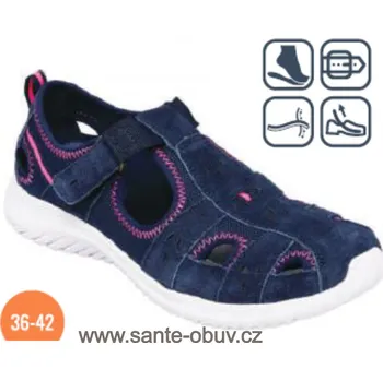 Dámská zdravotní obuv SANTÉ WD/704 NAVY vycházková obuv vel.36-42, --- - 39
