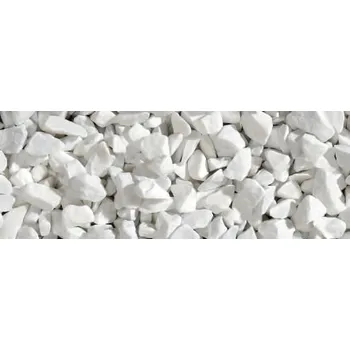 Tuhé palivo Mramorová drť Bianco Carrara, 8-12 mm, 800 kg