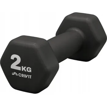 Sada činek CRIVIT 2x 2KG Činky černé sada Fitness Posilovna