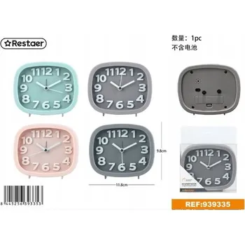 Budík Rest.aer - Budík s dzwonkiem - čtvercový (bez baterií)