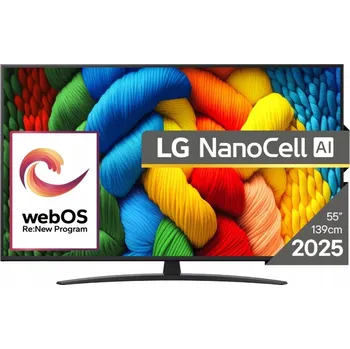 Televizor LED Televize LG 55NANO81A3A 55" 4K UHD WebOS černá