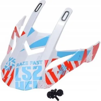 Helma na motorku Kšilt pro helmu LS2 MX437 Fast Evo Funky Red White