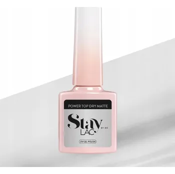 Přípravek na nehty StayLAC Hybridní vrchní lak na nehty UV Gel Polish POWER TOP DRY MATTE 5 ml