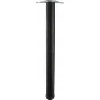 Jídelní stůl Nábytková noha kulatá 71 cm černá pro stůl, desku