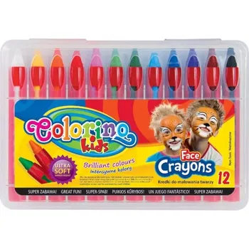 Kresba Pastelky na malování na obličej Colorino, pastelky na obličej Colorino 12 ks