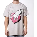 PITCHA triko HEART light grey - 2XL