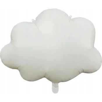 Balónek Fóliový balónek OBLÁČEK Bílý Matný Svaté Přijímání Křest První Narozeniny Baby Shower Helium