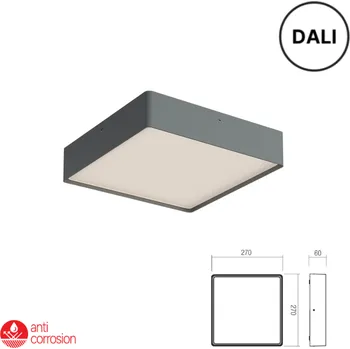 Venkovní osvětlení LED venkovní stropní svítidlo 2803 lm 2700K+3000K IP65 tmavě šedá REDO NOX 91054-DALI