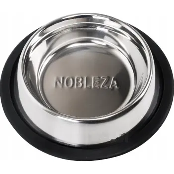 Miska pro psa Jedna kovová miska Nobleza stříbrná 0,2 l