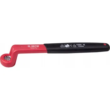 Klíč Očkový izolovaný klíč 16mm x 221mm VDE 1000V pro elektrikáře KING TONY 10G0VE-16