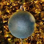 DECOLED Plastová koule, prům. 30 cm, světle modrá, glitter