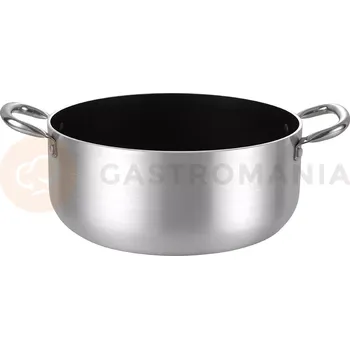 Pánev Nízký hrnec s nepřilnavým povrchem, vhodný pro indukční varné desky, 280 mm | STALGAST, Premium Line