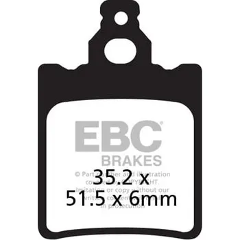 Brzdová destička Brzdové destičky EBC FA060 CAGIVA W8 125 1993-2000