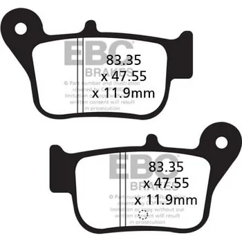 Brzdová destička Brzdové destičky EBC SFA628 SYM Maxsym 600 2014-2015