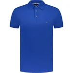 Pánské tenisové polo tričko Tommy Hilfiger Core 1985 Slim Modrý (L)
