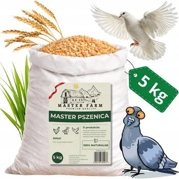 Chov hospodářského zvířete PŠENICE OBILÍ Krmivo ŠROT PRO DRŮBEŽ SLEPICE KACHNY HOLUBY 5KG