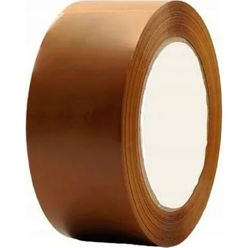 Lepicí páska Balicí páska KAUCUKOVÁ 48mm x 121m lepidlo SOLVENTNÍ 48mm x 132y silná HNĚDÁ