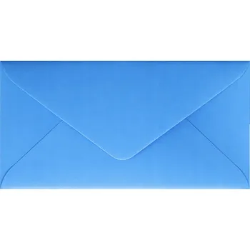 Obálka Mini obálky DL 16x8 cm Modré 10 kusů na poukaz, peníze, vzkaz
