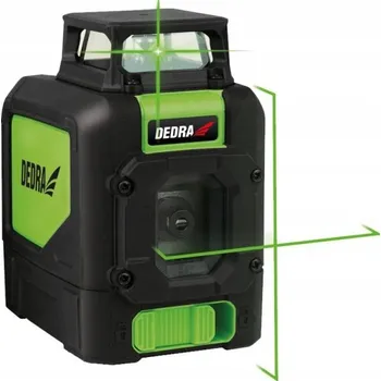 Měřící laser Samonivelační křížový laser Laserová vodováha 1D DEDRA 360° zelený