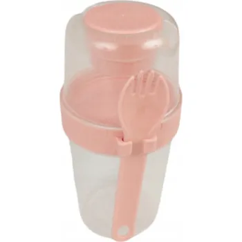 Dóza na potraviny SNÍDAŇOVÝ BOX + VIDLIČKA KELÍMEK LUNCH BOX NÁDOBA NA POTRAVINY NA SALÁT