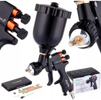 Stříkací pistole LAKOVACÍ PISTOLE LVMP 2,0MM TRYSKA PRO LAKOVÁNÍ NÁDRŽKA 600ML KOVOVÁ