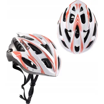 Cyklistická přilba Cyklistická helma Awina MTB M bílo/červená na kolo