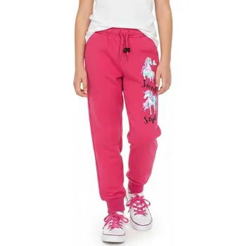 Dívčí tepláky s potiskem jednorožce Velikost: 116, Barva: Růžová