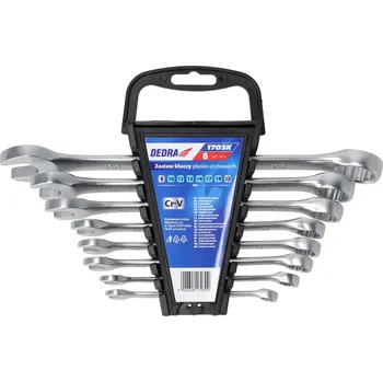 Klíč DEDRA-EXIM Sada očkoplochých klíčů 8 ks CrV 1703K
