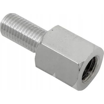Zrcátko pro motocykl REDUKCE / ADAPTÉR ZRCÁTKA PRAVÝ ZÁVIT 8 mm > 10 mm CHROM