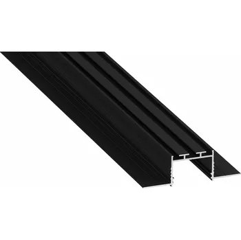 LED lišta Profil hliníkový AL-PROFIL AKIN BLACK ANODIZED 2M (10-1412-20) vestavný barva černá GXLP2125 Greenlux