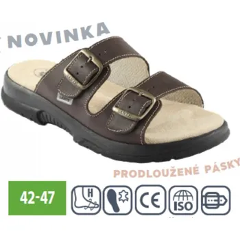 Dámská zdravotní obuv SANTÉ N/517/39P/O58/CP HNĚDÁ zdravotní pantofel , hnědá - 41