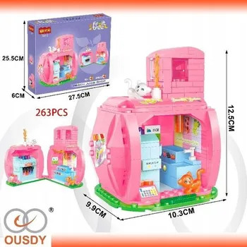 ostatní stavebnice Růžové Stavební Stavebnice s Příslušenstvím pro Hraní