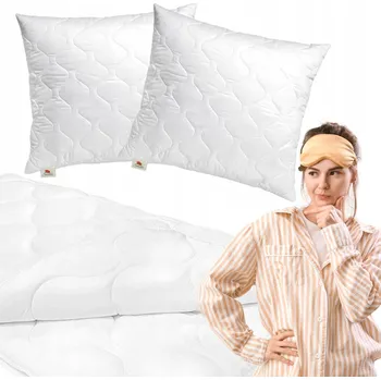 Povlečení Sada povlečení se 2 polštáře přikrývka 4 roční období 180x200 cm pro manželskou postel Senomia