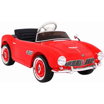 Dětské elektrovozidlo Autíčko BMW 507 Retro elektrické pro děti Červené Audio LED Dálkové ovládání