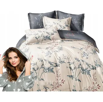 Povlečení Povlečení hřejivé 200x220 + povlaky na polštáře ČESKÁ VÝROBA 3dílné, listy, květiny