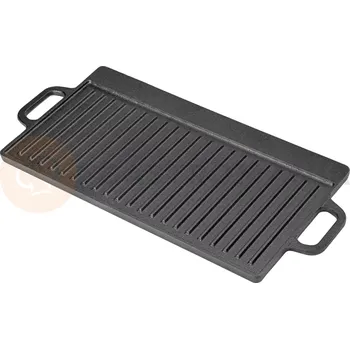 Plech na pečení Rýhovaná litinová deska, 423x230 mm | STALGAST, 049001