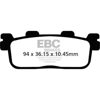 Brzdová destička Brzdové destičky EBC SFA607 KYMCO People 300 GT 2010-2020