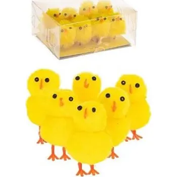 Velikonoční dekorace Velikonoční kuřátka MINI 3 cm 8 ks