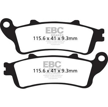 Brzdová destička Brzdové destičky EBC SFA281 HONDA Jazz 250 2001-2004