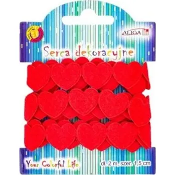 Lepící dekorační páska Srdička 1,5cm x 2m