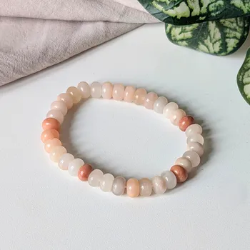 Krejčovské nůžky Annie's Knit Náramek z minerálů –⁠⁠⁠⁠⁠⁠ Avanturín oranžové rondelky