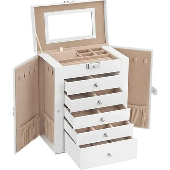 Úložný box Šperkovnice Livia2, 32x26x15, 5 cm, bílá