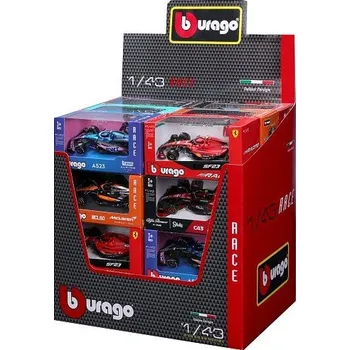 Dětské zboží Bburago - RACE Formule F1 (2024), display 24ks, 1:43, assort
