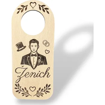 JarisWood Dřevěná visačka - Ženich