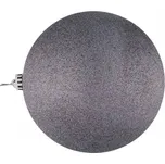 DECOLED Plastová koule, prům. 30 cm, šedá, glitter