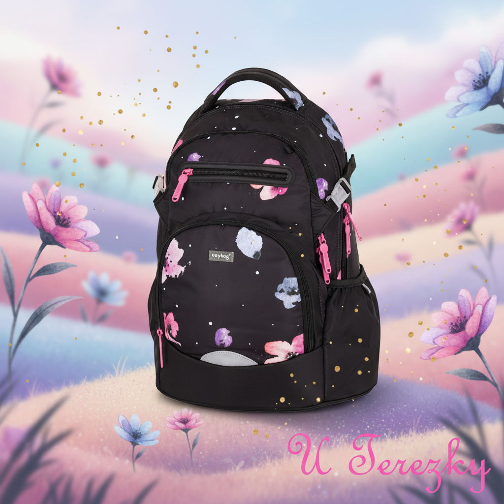 Oxybag Školní batoh Oxy Ombre Flowers 6-80426