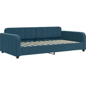 Pohovka Modrá pohovka s funkcí spaní, 223 x 110 x 71 cm, samet